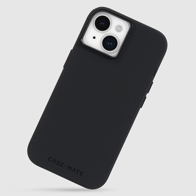 【iPhone15/14/13 ケース】MagSafe対応 抗菌 リサイクル材料 Silicone (Black)サブ画像