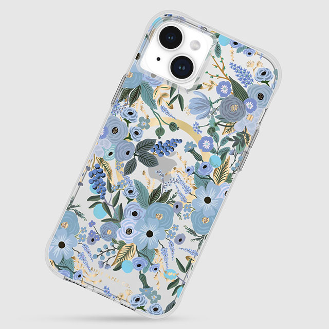 【iPhone15 Plus ケース】MagSafe対応 抗菌 リサイクル材料 Garden Party Blueサブ画像