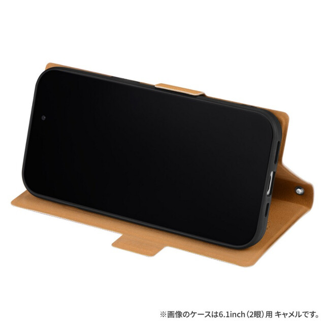 【iPhone15 Pro ケース】薄型・軽量PUレザー手帳ケース 「BOOK SLIM＆LITE」 (ブラック)goods_nameサブ画像