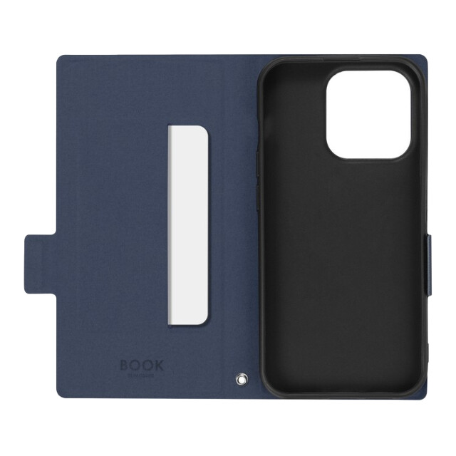 【iPhone15 Pro ケース】薄型・軽量PUレザー手帳ケース 「BOOK SLIM＆LITE」 (ネイビー)goods_nameサブ画像