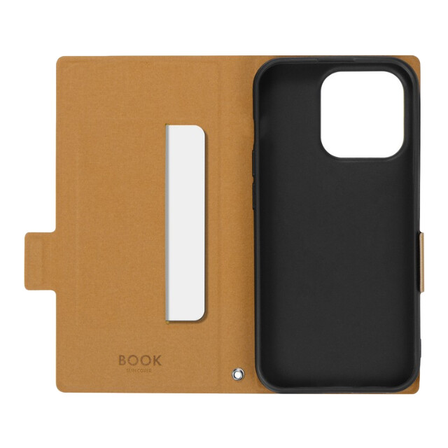 【iPhone15 Pro ケース】薄型・軽量PUレザー手帳ケース 「BOOK SLIM＆LITE」 (キャメル)goods_nameサブ画像