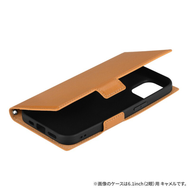 【iPhone15 Pro ケース】薄型・軽量PUレザー手帳ケース 「BOOK SLIM＆W POCKET」 (ブラック)goods_nameサブ画像