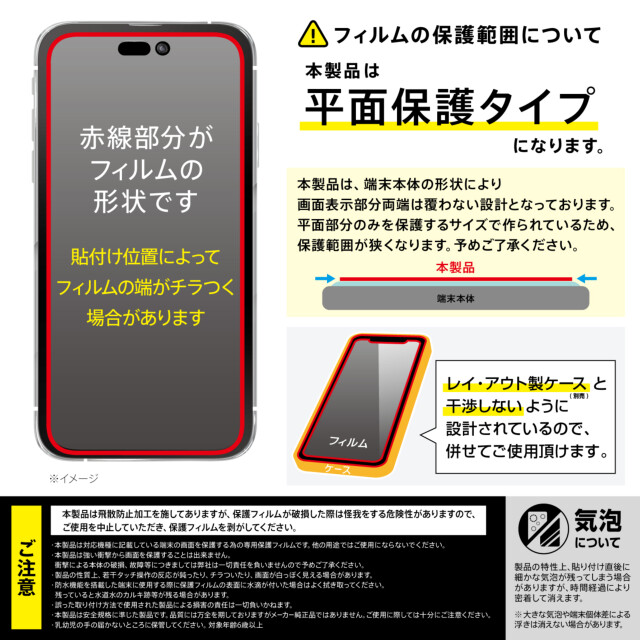 【iPhone15 Plus/15 Pro Max フィルム】Like standard ガラスフィルム 10H (光沢)goods_nameサブ画像