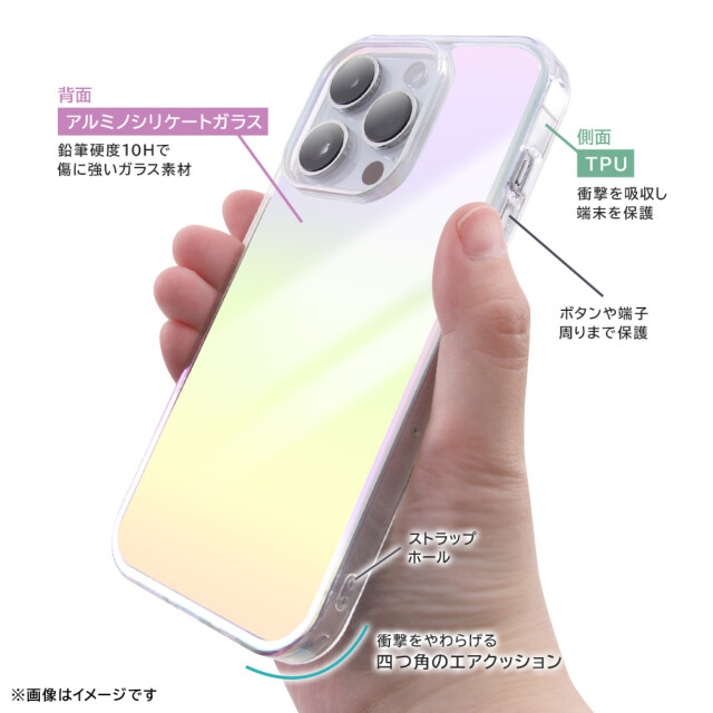 【iPhone15 Pro ケース】ガラスハイブリッドケース (クリア)goods_nameサブ画像