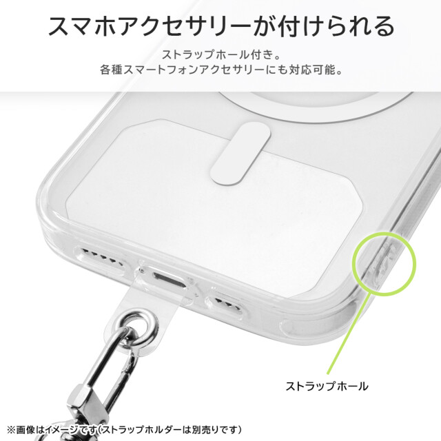 【iPhone15 Plus ケース】耐衝撃 ハイブリッドケース MagSafe マグネット式アクセサリー対応 (クリア)サブ画像