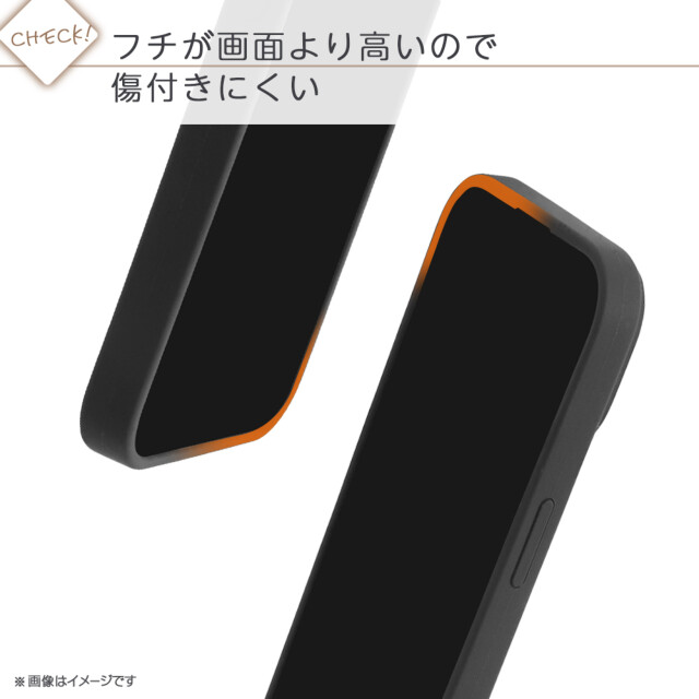 【iPhone15/14/13 ケース】ハイブリッドシリコンケース (コーラルオレンジ)サブ画像