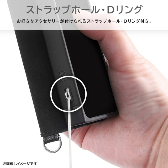 【iPhone15 Pro Max ケース】耐衝撃 手帳型レザーケース KAKU Durable (ブラック/ブラック)goods_nameサブ画像