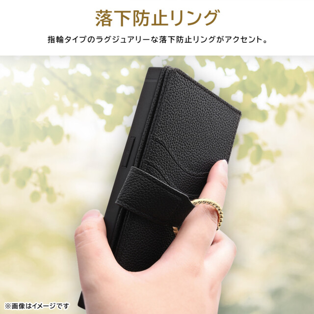 【iPhone15 Pro ケース】耐衝撃 手帳型レザーケース KAKU Ring (ベージュ)goods_nameサブ画像