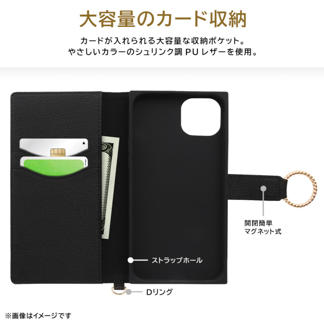 【iPhone15 Plus ケース】耐衝撃 手帳型レザーケース KAKU Ring (ピンク)goods_nameサブ画像