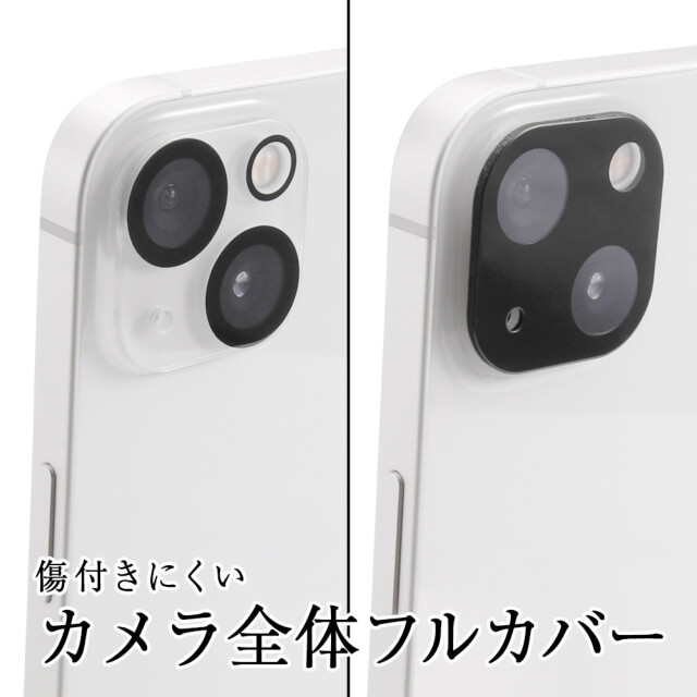 【iPhone15/15 Plus/14/14 Plus フィルム】ガラスフィルム カメラ メタリック 10H 2眼カメラモデル (ピンク)サブ画像
