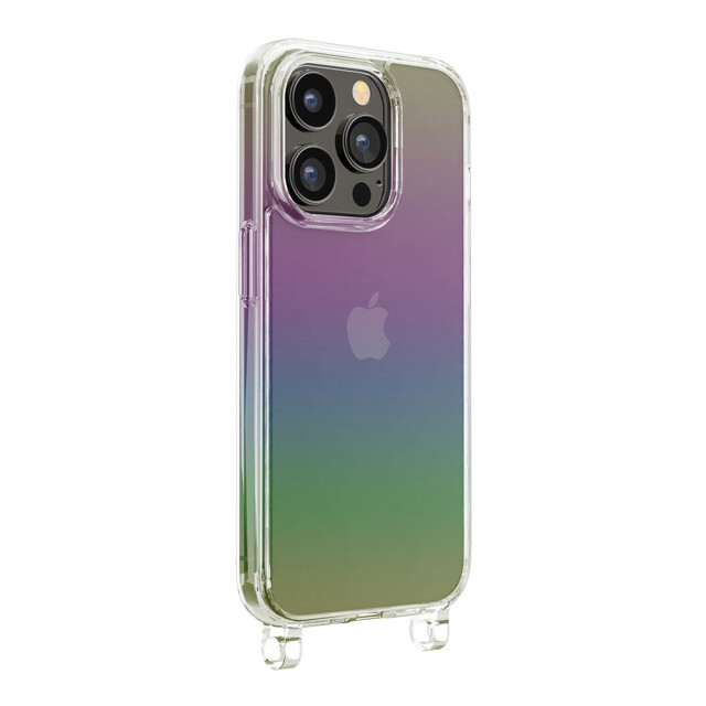 【iPhone15 Pro Max ケース】ショルダーストラップホール付クリアハイブリッドケース (オーロラ)goods_nameサブ画像