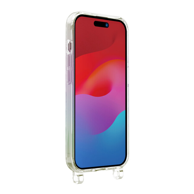 【iPhone15 Pro Max ケース】ショルダーストラップホール付クリアハイブリッドケース (オーロラ)goods_nameサブ画像