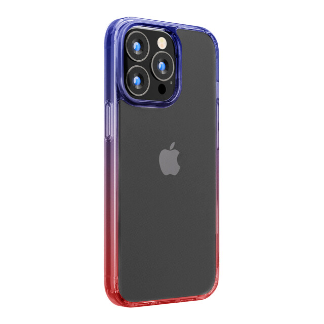 【iPhone15 Pro ケース】グラデーションハイブリッドケース (パープル×レッド)サブ画像