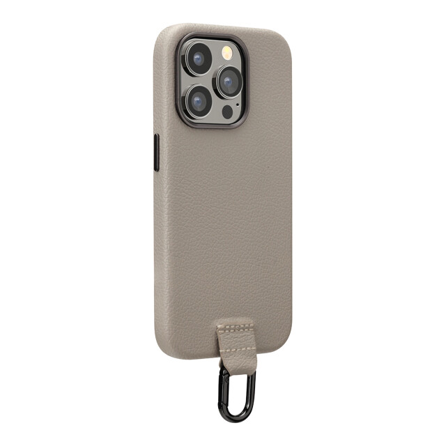 iPhone15 Pro ケース】PUレザーケース (グレー) PGA | iPhoneケースは ...