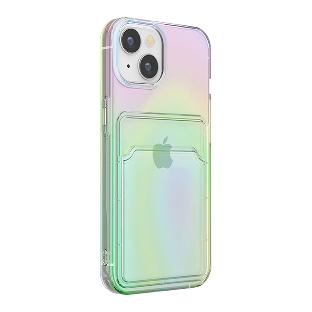 【iPhone15 ケース】クリアポケットケース (オーロラ)goods_nameサブ画像