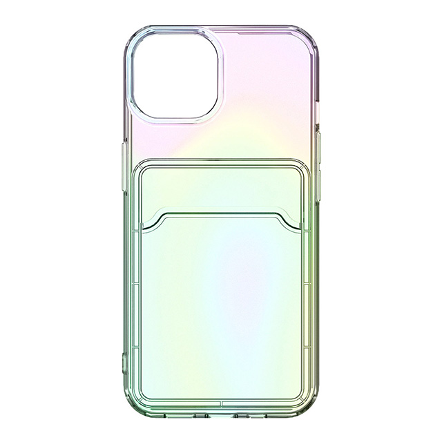 【iPhone15 ケース】クリアポケットケース (オーロラ)goods_nameサブ画像