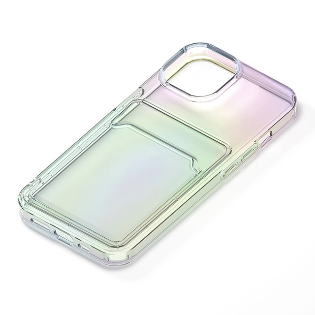 【iPhone15 ケース】クリアポケットケース (オーロラ)goods_nameサブ画像