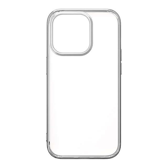 【iPhone15 Pro ケース】メタリックフレーム ソフトケース (シルバー)goods_nameサブ画像