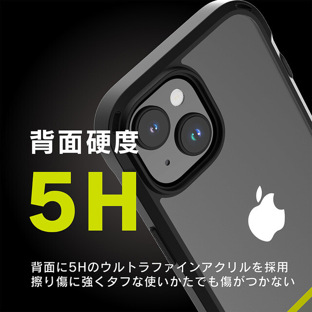 【iPhone15 ケース】[GRAV] 衝撃吸収 ハイブリッドケース (ブラック)サブ画像