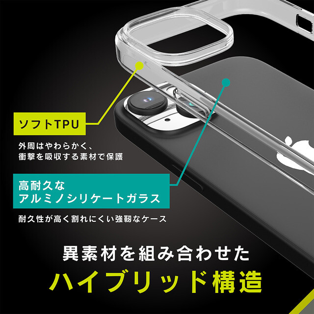 【iPhone15 ケース】[GLASSICA] 背面ゴリラガラスケース (クリア)サブ画像