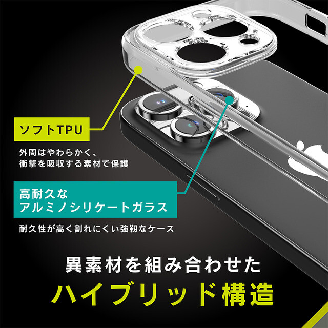 【iPhone15 Pro ケース】[GLASSICA Solid] 超精密設計 背面ガラスケース (クリア)goods_nameサブ画像