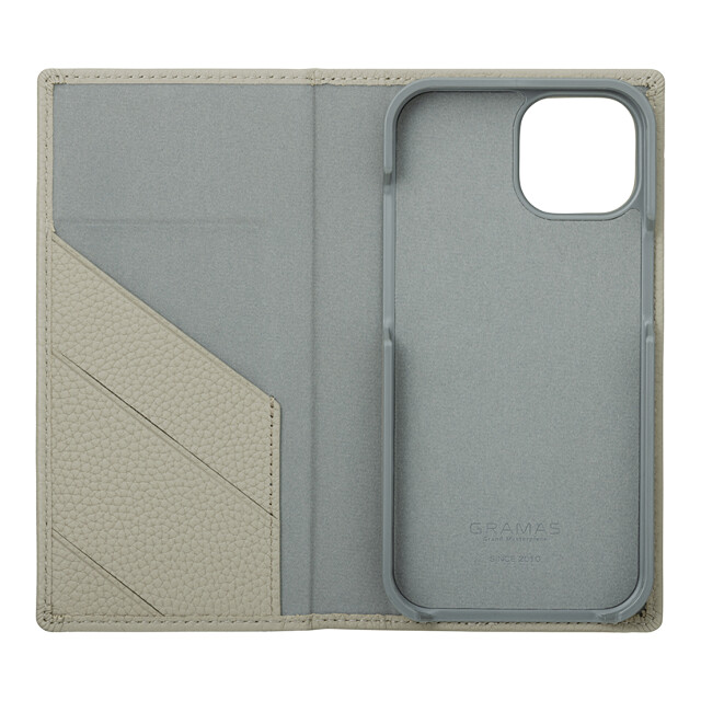 【iPhone15 ケース】“G-FOLIO” ソフトグレインレザー フォリオケース (グレージュ)goods_nameサブ画像