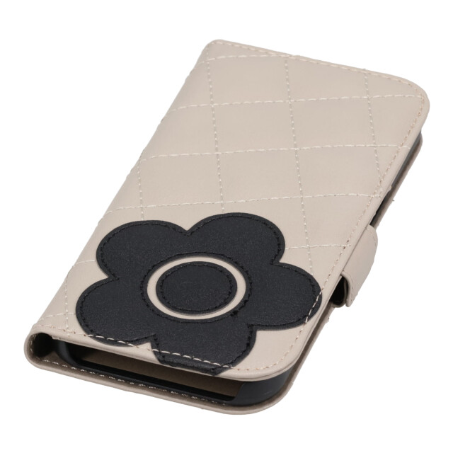 【iPhone15 ケース】DAISY PACH PU QUILT Leather Book Type Case (GREGE/BLACK)goods_nameサブ画像