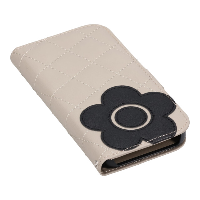 【iPhone15 ケース】DAISY PACH PU QUILT Leather Book Type Case (GREGE/BLACK)goods_nameサブ画像