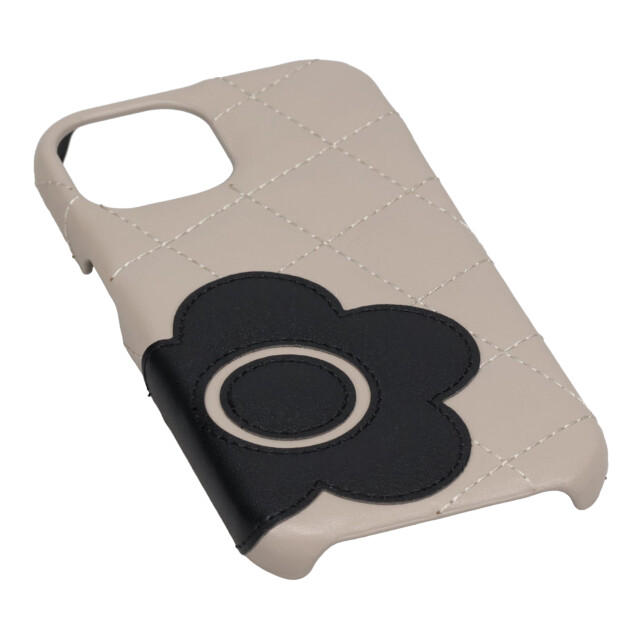 【iPhone15 ケース】DAISY PACH PU QUILT  Leather Shell Case (GREGE/BLACK)goods_nameサブ画像