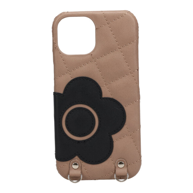 【iPhone15 ケース】DAISY PACH PU QUILT Leather New Sling Case (TAUPE/BLACK)goods_nameサブ画像