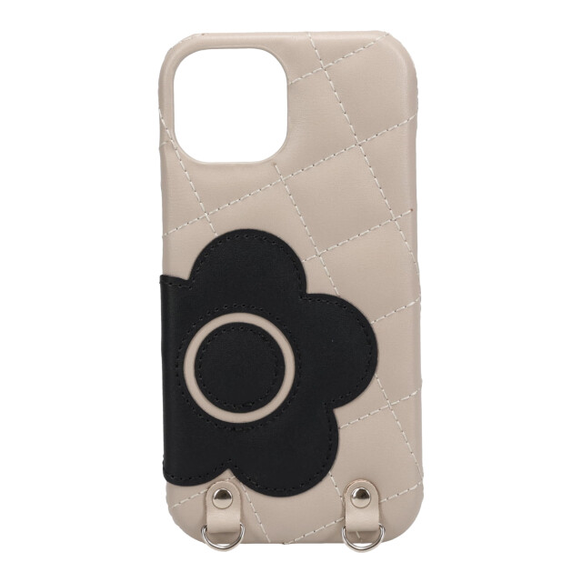 【iPhone15 ケース】DAISY PACH PU QUILT Leather New Sling Case (GREGE/BLACK)goods_nameサブ画像