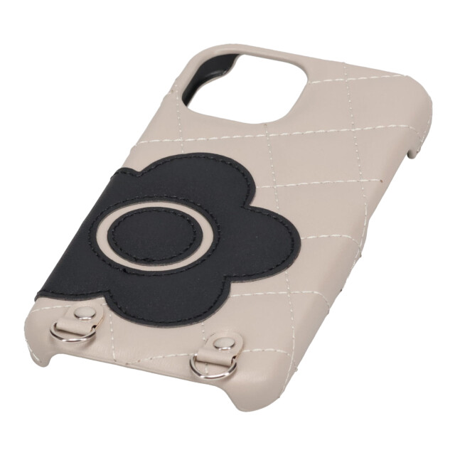 【iPhone15 ケース】DAISY PACH PU QUILT Leather New Sling Case (GREGE/BLACK)goods_nameサブ画像