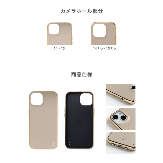 【iPhone15 ケース】マットカラー耐衝撃ハードケース (パウダーブルー)サブ画像