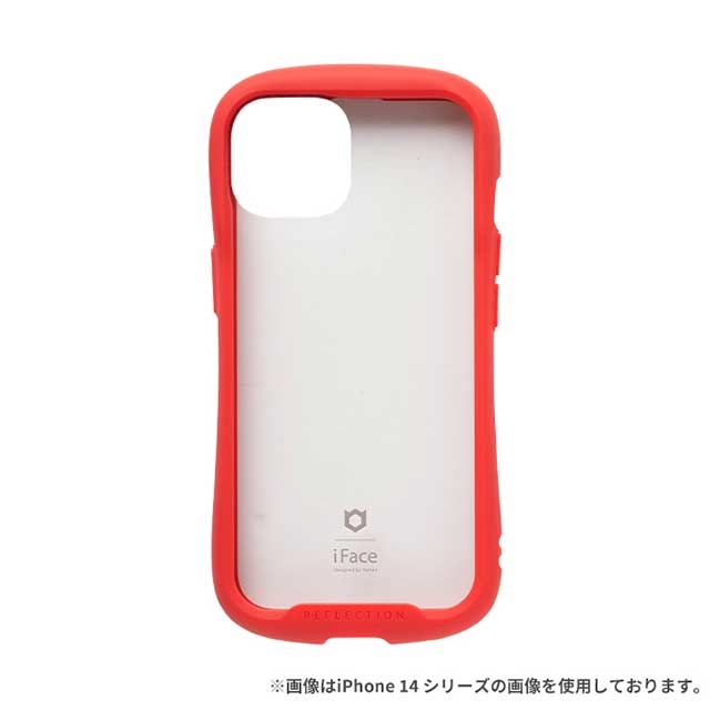 【iPhone15 ケース】iFace Reflection強化ガラスクリアケース (レッド)