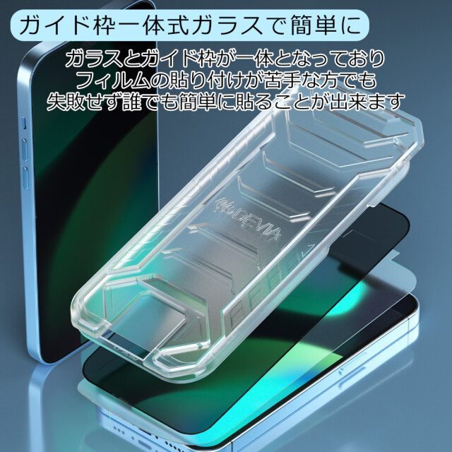 【iPhone15 Pro Max フィルム】Van Series Full Screen Privacy Tempered Glass with assist toolサブ画像