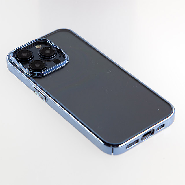 【iPhone15 Pro ケース】サイドメッキケース (シルバー)サブ画像