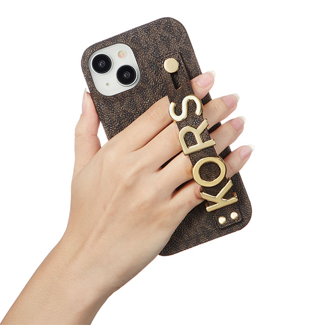 【iPhone15 ケース】Slim Wrap Case Stand ＆ Ring (Brown)