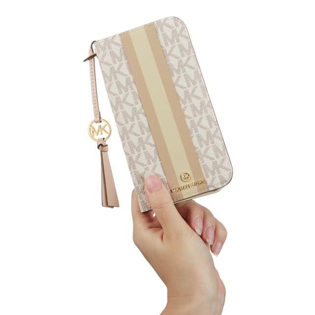 【iPhone15 Pro ケース】Folio Case Stripe with Tassel Charm for MagSafe (Vanilla)goods_nameサブ画像