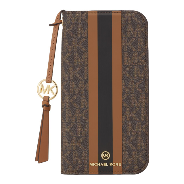 【iPhone15 Pro ケース】Folio Case Stripe with Tassel Charm for MagSafe (Brown)goods_nameサブ画像