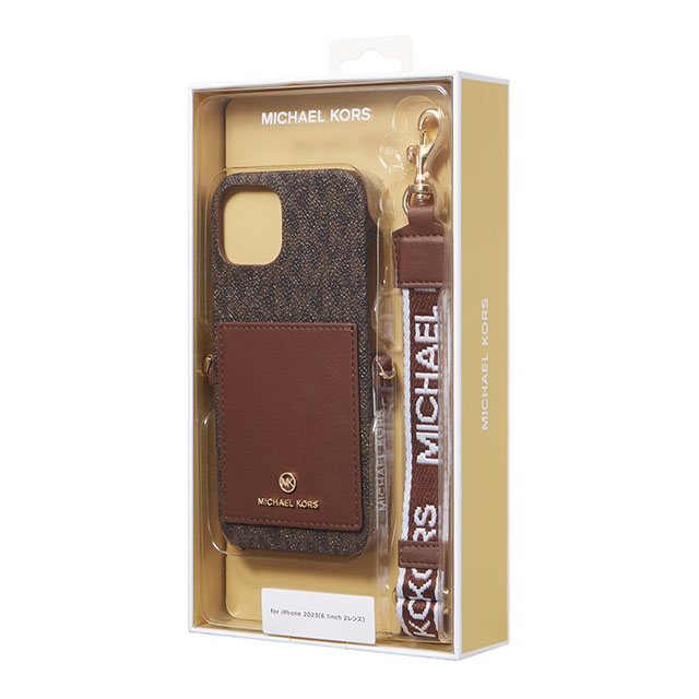 【iPhone15 ケース】Wrap Case Pocket with Strap (Brown)サブ画像