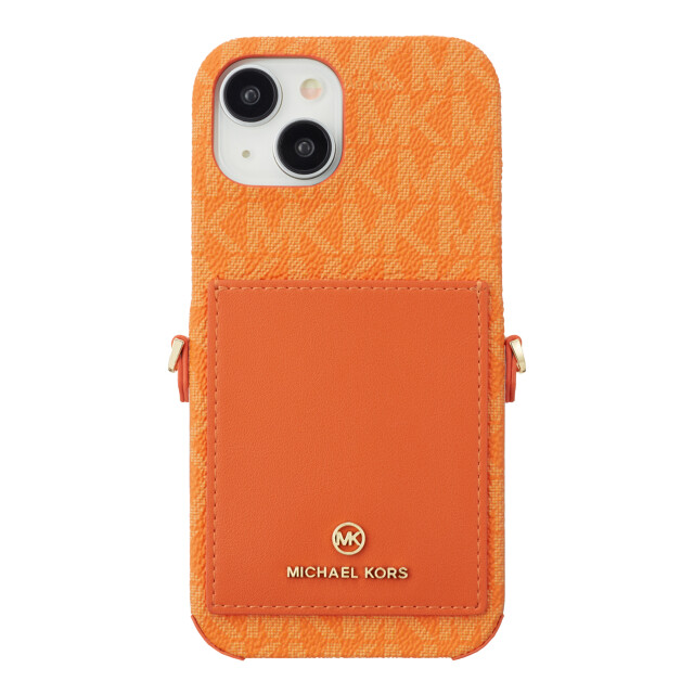 【iPhone15 ケース】Wrap Case Pocket with Strap (Orange)