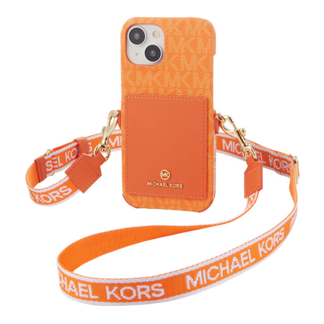 【iPhone15 ケース】Wrap Case Pocket with Strap (Orange)