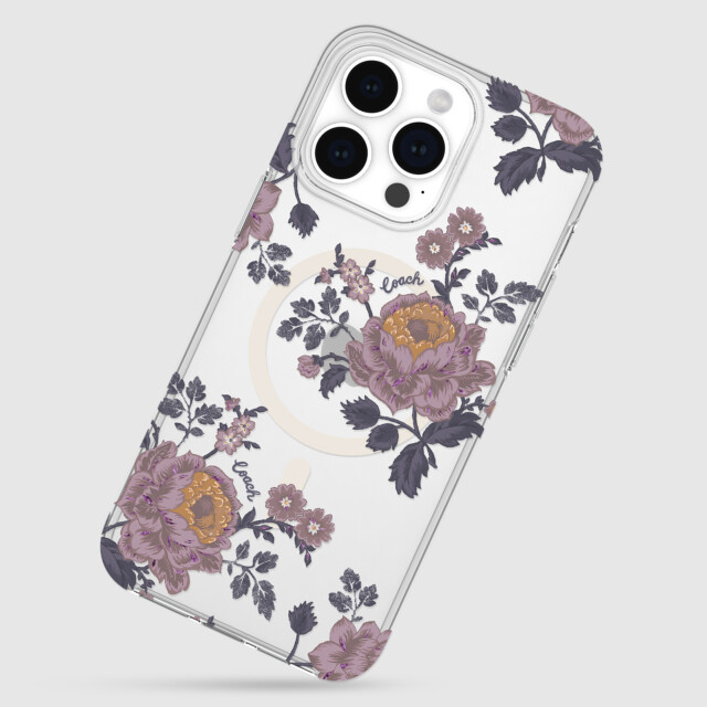 【iPhone15 Pro Max ケース】Protective Case for MagSafe (Moody Floral/Purple/Glitter/Clear)サブ画像