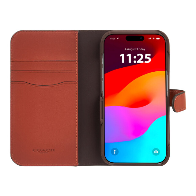 【iPhone15 Pro ケース】Folio Case (Signature C Tan)サブ画像