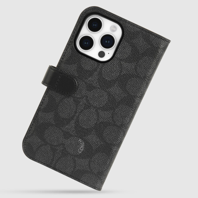 【iPhone15 Pro ケース】Folio Case (Signature C Charcoal)サブ画像