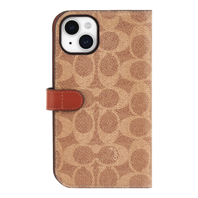 【iPhone15 Plus ケース】Folio Case (Signature C Tan)サブ画像