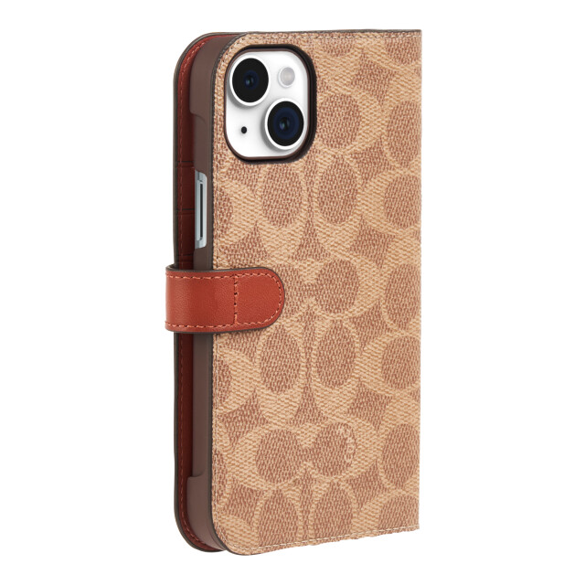 【iPhone15 Plus ケース】Folio Case (Signature C Tan)サブ画像