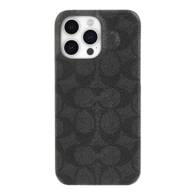 【iPhone15 Pro Max ケース】Leather Slim Wrap Case (Signature C Charcoal)サブ画像