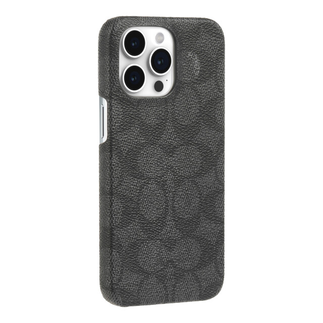 【iPhone15 Pro Max ケース】Leather Slim Wrap Case (Signature C Charcoal)サブ画像