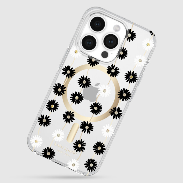 【iPhone15 Pro ケース】Protective Hardshell Case for MagSafe (Daisy Chain/Black/White/Gold Glitter/Gold Foil Logo)goods_nameサブ画像